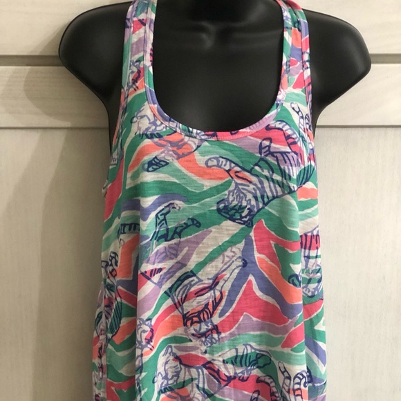 Lilly Pulitzer Luxletic Racer Back Tank 2 Pack Small - Picture 2 of 12